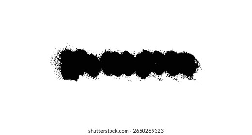 Permanent marker lines for underlining and highlight. Black marker stroke collection