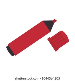 permanent marker school supply icon