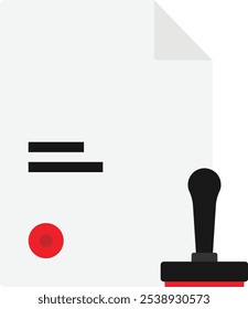 Permission Acces Security Icon Vector Flat Illustration