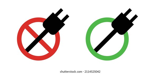 Berechtigung zur Anrechnung. Gebührenpflichtig, Gebührenfreiheit erlaubt. Silhouette Symbol der Stopp-Schild und Auslass, Kreis und Auslass. Vektorgrafik.