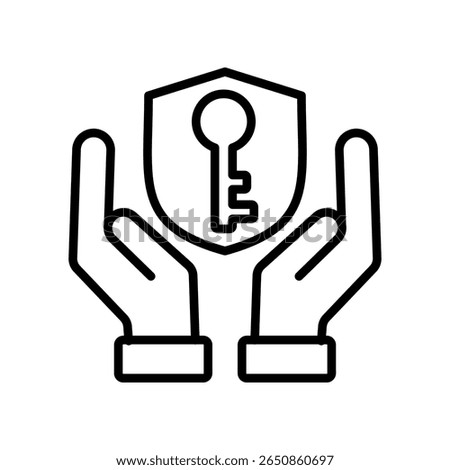 Permission Icon Line Vector Illustration