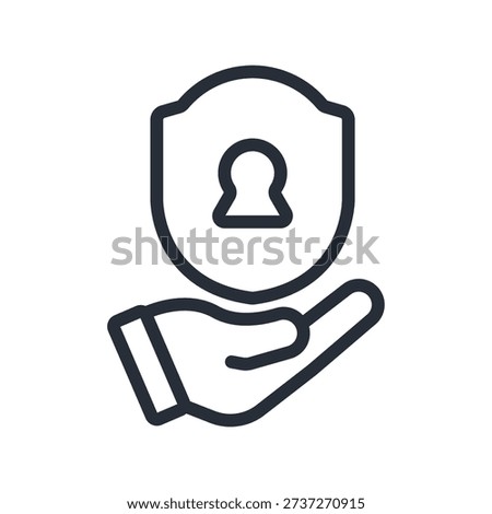 permission icon. vector.Editable stroke.linear style sign for use web design, logo.Symbol illustration.