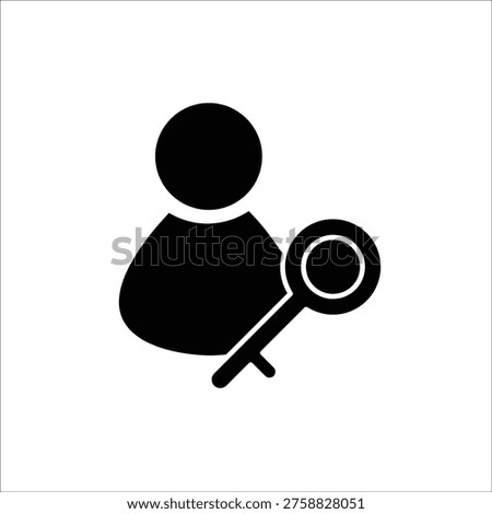 permission icons. simple solid vector