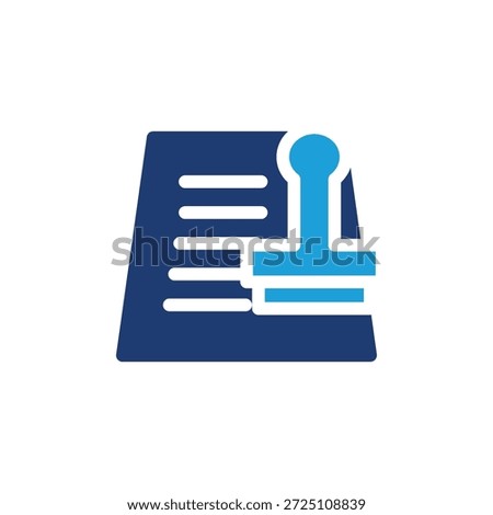 permission letter colored icon vector design good for web or mobile app