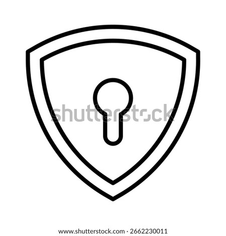 Permission line icon vector illustration