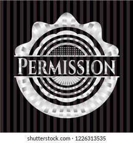 Permission silver emblem