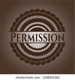 Permission wooden emblem