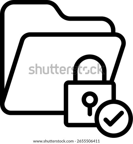 Permissions Line Icon Vector Design