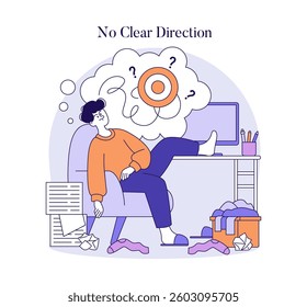 Permissive parenting style often creates confusion and lack of direction. Parents may struggle with boundaries, leading to mixed messages for children. This illustration conveys the challenges of