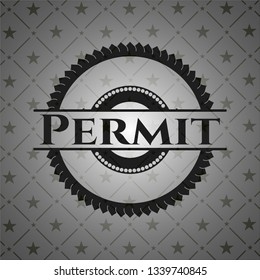 Permit black emblem. Vintage.