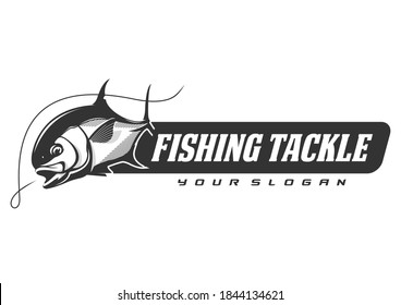 Hammerhead Fish Fishing Team Club Logo Stock Vector (Royalty Free ...