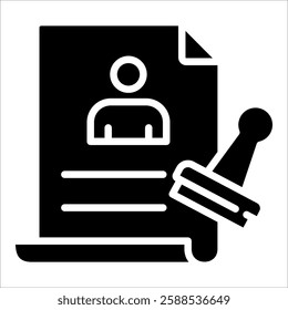 Permit Icon Element For Design