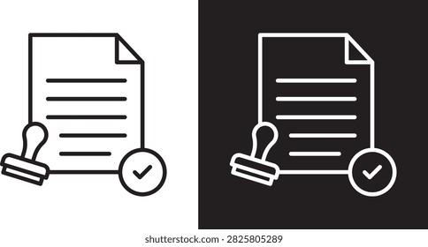 Permit icon flat web logo..