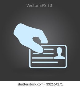 Permit vector icon