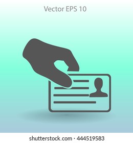 Permit vector icon