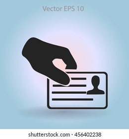 Permit vector icon