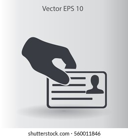 Permit vector icon