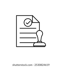 Permitir ícone de vetor isolado. EPS 10