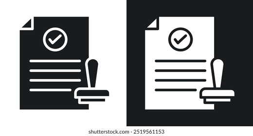 Ícone de vetor de linha permitida definido em estilo sólido e de contorno.