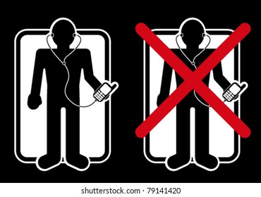 Permitted / forgiven listening music with mobile devices