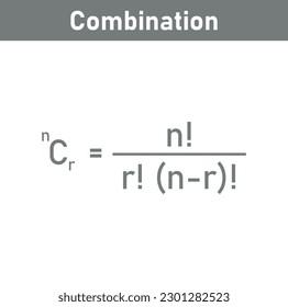 Permutation and combination formulas in mathematics.