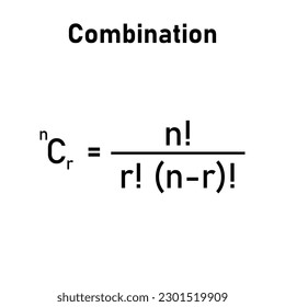 Permutation and combination formulas in mathematics.