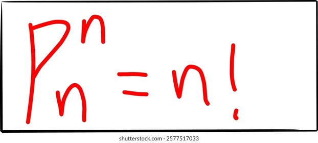 permutation formula for n elements from n elements in probability mathematics