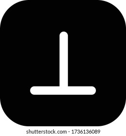 Senkrechtes Zeichen oder Symbol