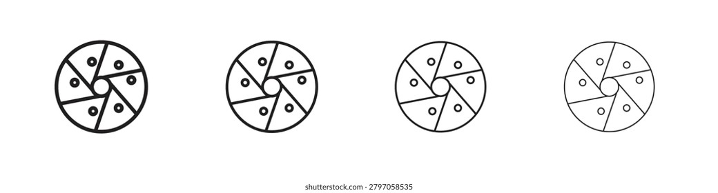 Perpetual motion icon collection. Vector illustration EPS10.