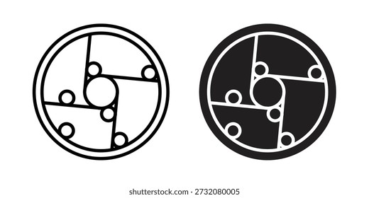 Perpetual motion icon concept. pixel perfect linear ui icon.