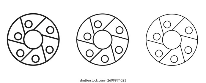 Icono de movimiento perpetuo signo de estilo lineal para el concepto móvil y el Diseño web.