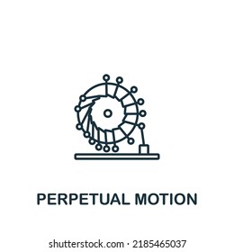 Perpetual Motion icon. Monochrome simple Bioengineering icon for templates, web design and infographics