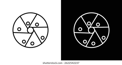 Perpetual motion icon outline. linear style for apps