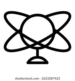 Symbol für permanente Bewegung. Kontur Perpetuelles Bewegungsvektorsymbol für Webdesign einzeln auf weißem Hintergrund