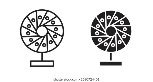 Símbolo de movimiento perpetuo. Símbolos de Vector.