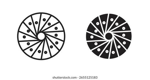 Perpetual motion icon vector design. set web icons