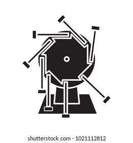Perpetual motion icon, vector illustration