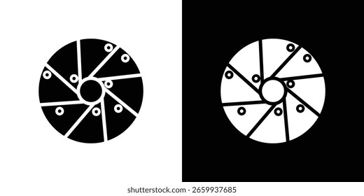 Ícone de movimento perpétuo Modelo de logotipo vetorial para design gráfico e web.