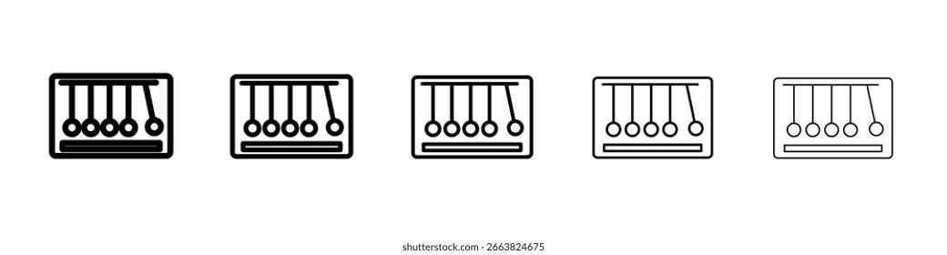 Perpetual motion icon in web style. Vector illustration. Eps10