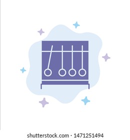 Perpetual, Motion, Medical, Medicine Blue Icon on Abstract Cloud Background. Vector Icon Template background
