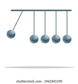 Perpetual motion newton balls icon. Cartoon of Perpetual motion newton balls vector icon for web design isolated on white background