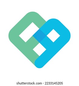 Perpetual Protocol PERP crypto currency logo isolated on white background 