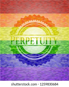 Perpetuity lgbt colors emblem 