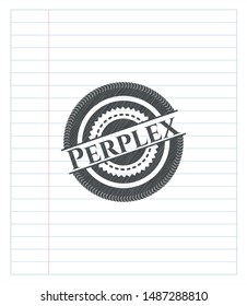 Perplex draw with pencil effect. Vector Illustration. Detailed.