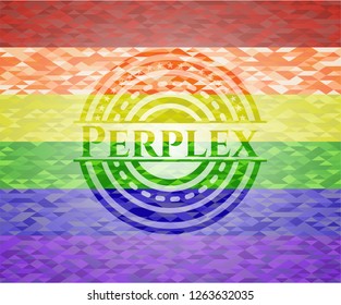 Perplex lgbt colors emblem 