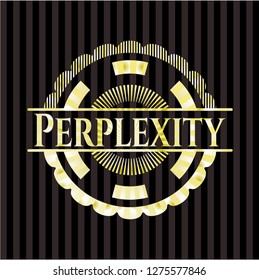 Perplexity golden badge or emblem