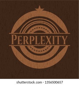 Perplexity retro wood emblem