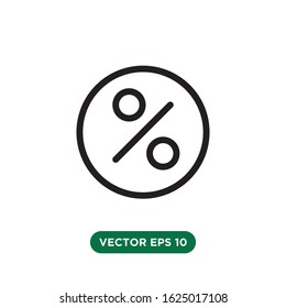 persentage icon vector concept design template