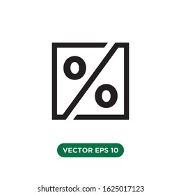 persentage icon vector concept design template