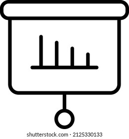 Symbol für den Anzeigeordner. Materialzeichen und Symbol. Einfache Illustration für Webdesign-Element.